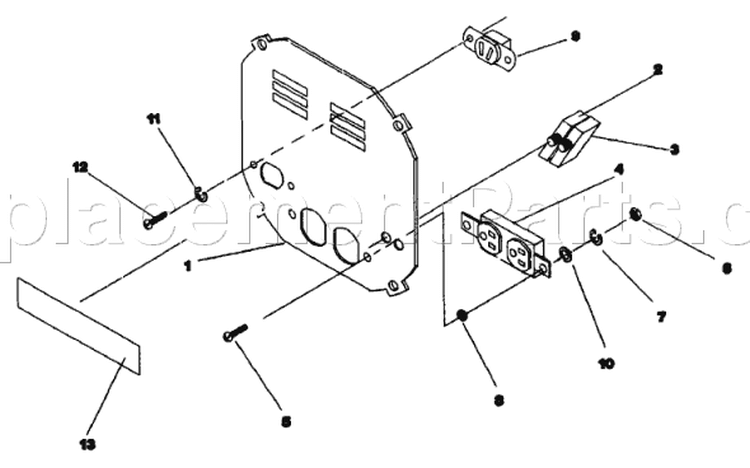 Page A Diagram and Parts List for 9547-0  Briggs and Stratton Generator